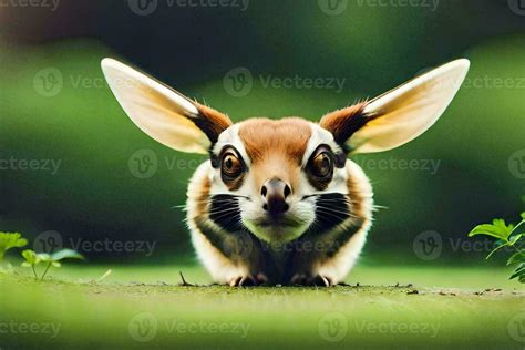 a small animal with big ears and big eyes. AI-Generated 32281618 Stock ...