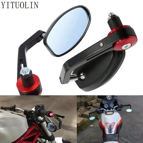 Cnc Mirror Motorcycle Handlbar Bar End Rear View Mirror Moto For Mv