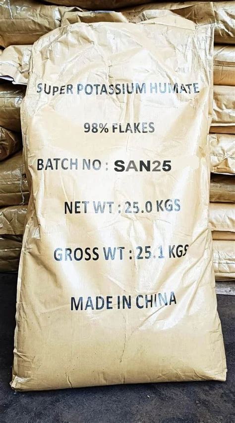 Super Potassium Humate Shiny Flakes 98 Powder 25 Kg At ₹ 175kg In Biaora