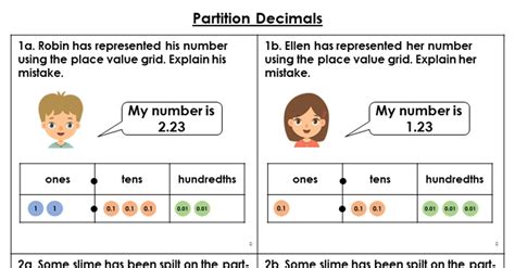 Partition Decimals Reasoning And Problem Solving Classroom Secrets Classroom Secrets