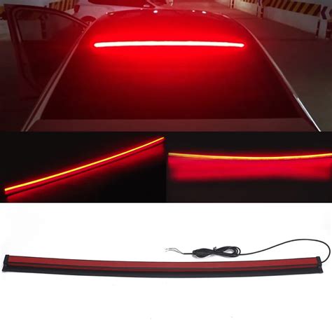 Car Styling Super Bright Red Flowing Flashing Additional Brake Lights