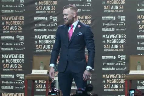 Conor McGregor's Suit Had A Million 'F*** Yous' At Mayweather Presser