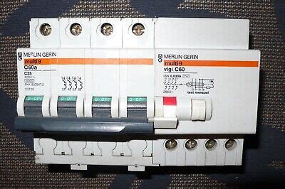 Disjoncteur Differentiel P Tetrapolaire A Ma Courbe C Merlin