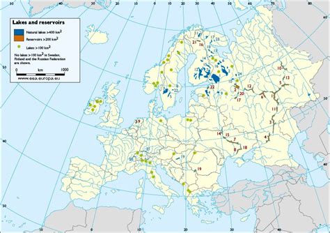 Lacurile Europei Harta Harta Clima