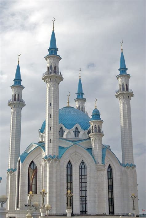 Moschee Kul Sharif Im Kasan Der Kreml Russland Stockbild Bild Von