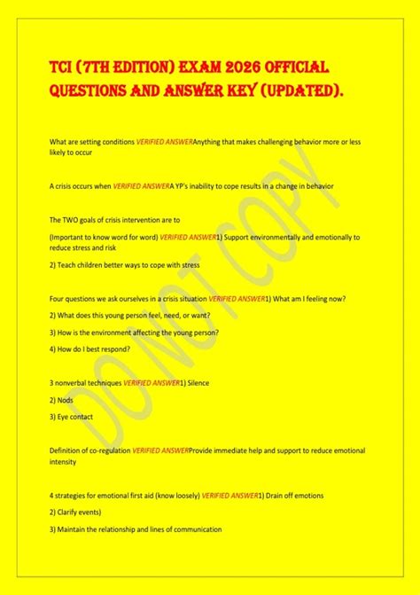 Tci Answer Key