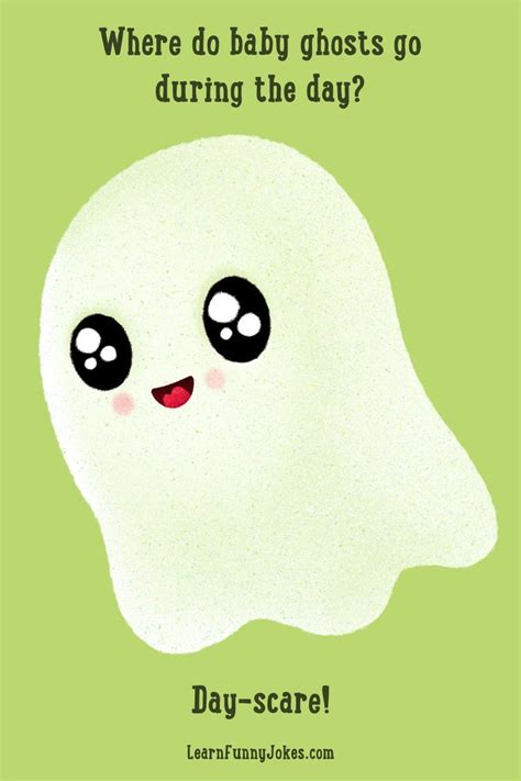 Funny Halloween Jokes for Kids: Where do baby ghosts go during the day? Day-scare! | Funny ...