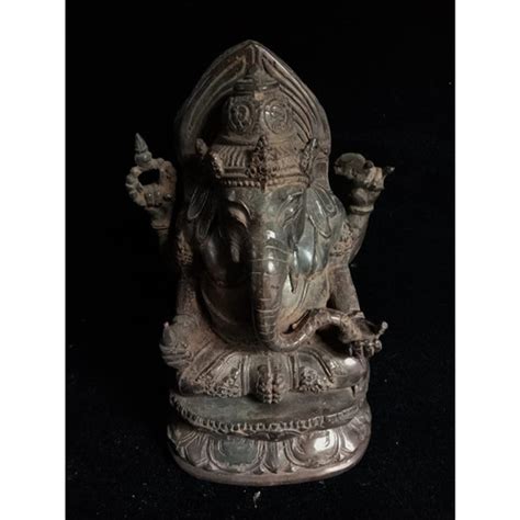 Jual Koleksi Pajangan Patung Puja Dewa Ganesha Antik Langka AP0181