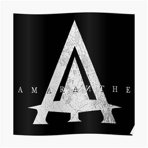 "best design logo Amaranthe rock band" Poster by lbrockest3v | Redbubble