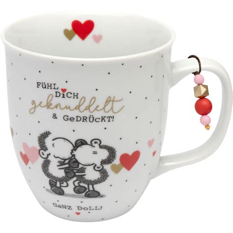 Tasse F Hl Dich Geknuddelt Gedr Ckt