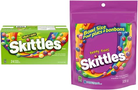 Skittles Sour Chewy Candy Full Size Bag 51g Per Pack 24 Count