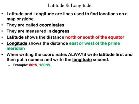 Ppt Latitude And Longitude Powerpoint Presentation Free Download Id 2703422