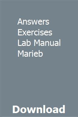 N Marieb Anatomy Lab Manual Answers