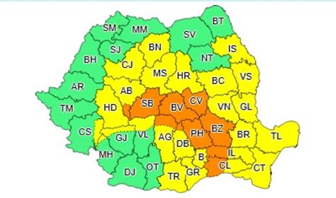 Ultima oră Cod portocaliu de ploi torențiale și furtuni Evenimentul