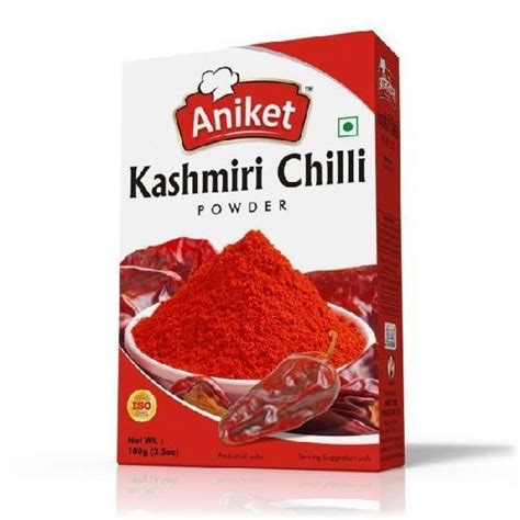 Hot Spicy Natural Taste Healthy Dried Red Kashmiri Chilli Powder Grade