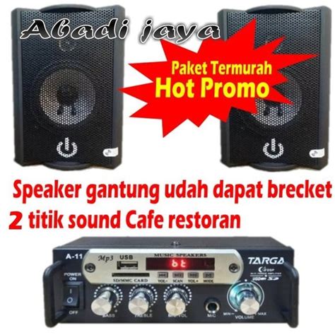 Jual Paket Sound Speaker 4 Inch Crimson Cr 402 Buat Di Ruang Cafe