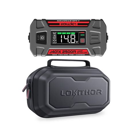 LOKITHOR J401X 2500A Jump Starter 12V Car Battery Booster Pack With 40