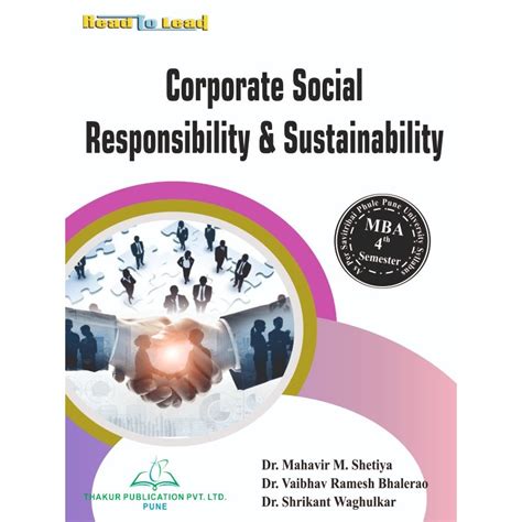 Corporate Social Responsibility And Sustainability Book For Mba 4th Semester