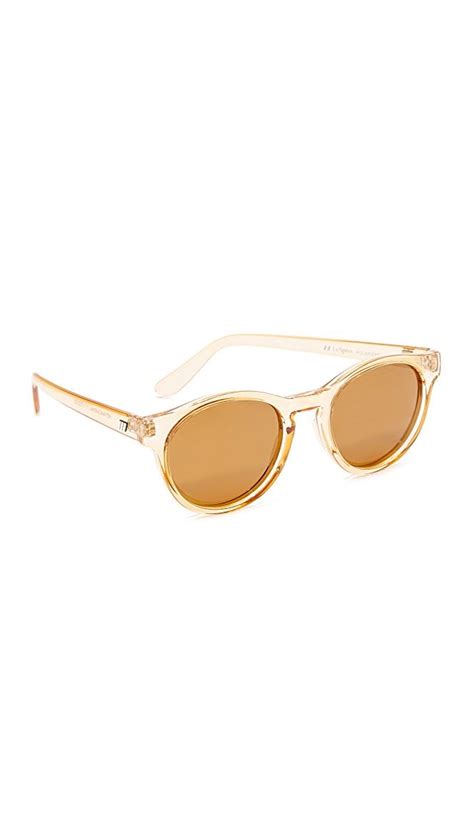 Le Specs Hey Macarena Polarized Sunglasses Shopbop Le Specs Sunglasses Round Lens