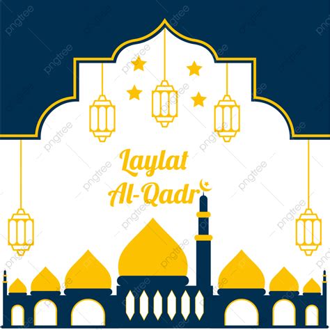 Laylat Al Qadr Vector Hd Png Images Laylat Al Qadr Design With Mosque