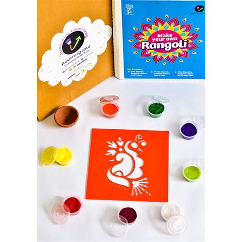 Diwali DIY Rangoli Kit - Peacock