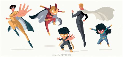 Cartoon Superhero Drawing Pose Reference