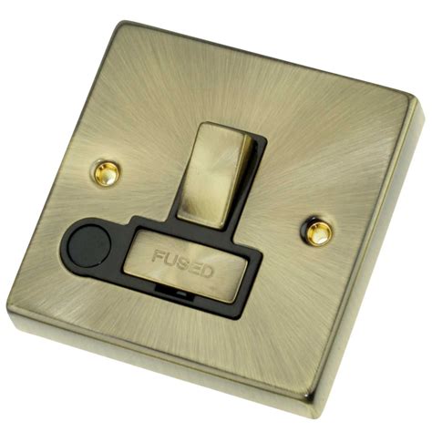 Scolmore Click Deco 13a Switched Fused Spur With Flex Outlet Metal