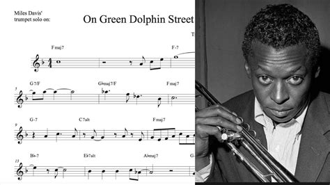 Miles Davis Trumpet Solo TRANSCRIPTION On On Green Dolphin Street