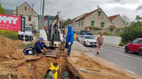 Saniran Kvar Na Magistralnom Cjevovodu Po Ela Isporuka Vode Ferata