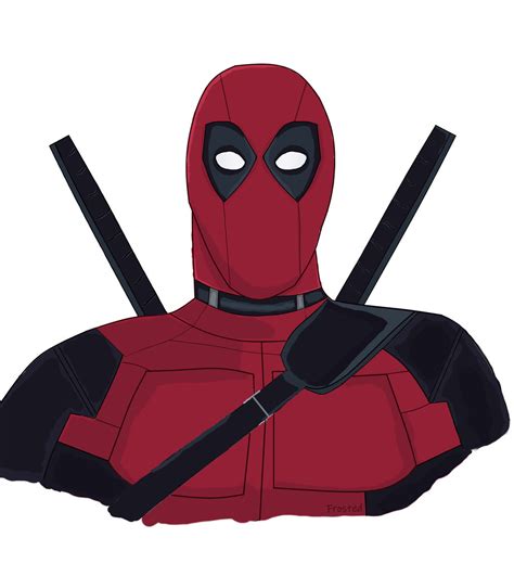 Deadpool Headshot By Frostedberrrykiss On Deviantart