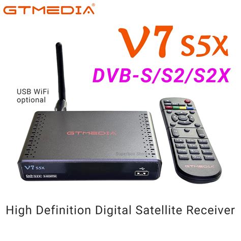 GTmedia V7 S5X Support DVB S S2 S2X H 265 AVS Auto Roll Full PowerVu