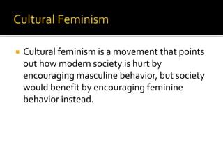 Types of feminism | PPT