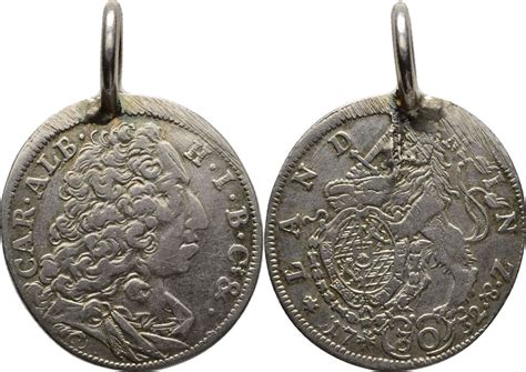 Bayern München 30 Kreuzer 1 2 Gulden 1732 Karl Albrecht 1726 1745