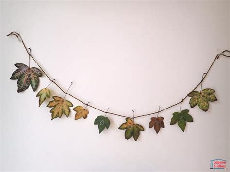 DIY une guirlande de feuilles d automne Cabane à idées Guirlande