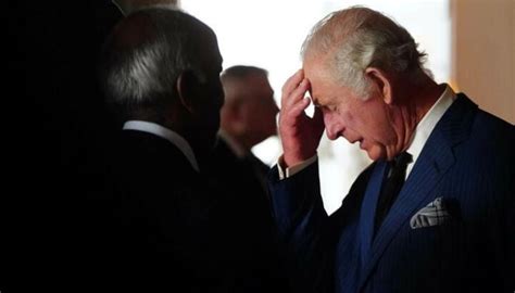 King Charles Was Crying As He Placed Wreath By The Cenotaph