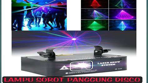 REVIEW LAMPU SOROT PANGGUNG ALIEN LAMPU PROYEKTOR DISCO DMX 512 LASER