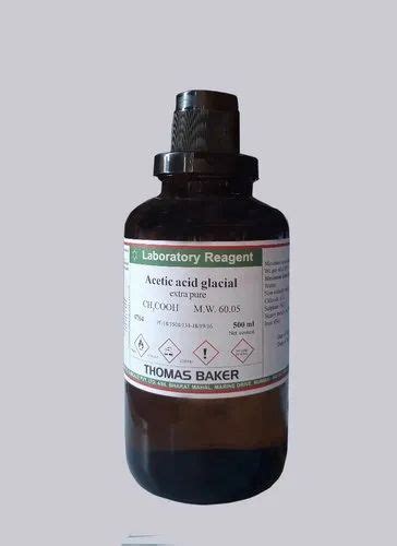 Liquid Glacial Acetic Acid Lr Packaging Size Ml To Lit