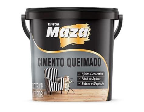 Revestimento Textura Cimento Queimado Balde 25Kg Maza Almeida