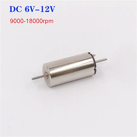 1020 10mm 20mm Strong Magnetic Mini Coreless Dual Shaft DC Motor 6V 9V