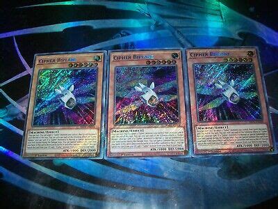 3x Cipher Biplane 1st Edition Secret Rare BROL EN038 Yu Gi Oh EBay