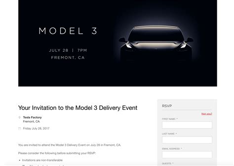 Tesla Model 3 Delivery Event Fremont Factory 7pm Pt On July 28