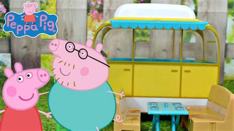 Peppa Pig Camper Van Playset Toy Review Peppa Pig The Campervan Nick Jr