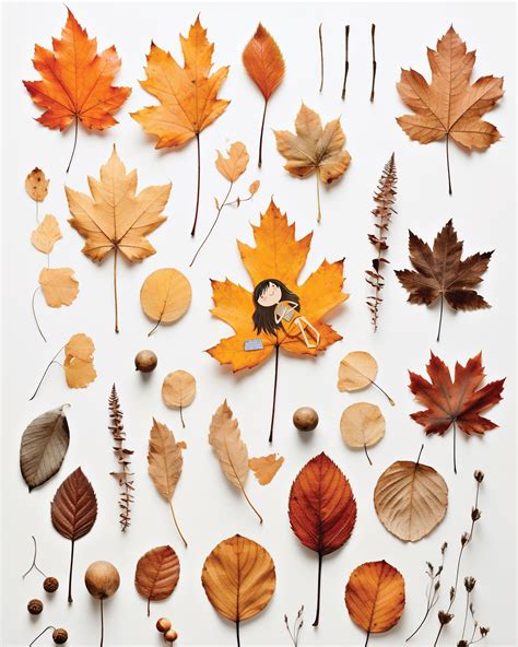 Autumn Art Fall Collage Leaves Print - Etsy