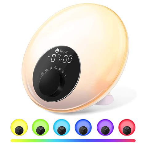 Wake Up Led Light Sunrise Alarm Clock Tekjoy Touch Of Modern