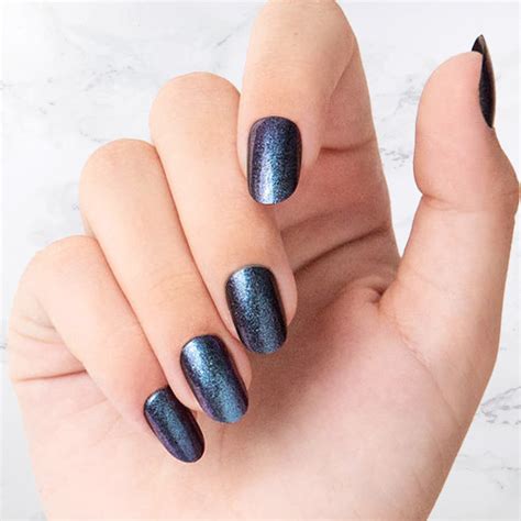 Regal Blue Oval Sustainable Nails