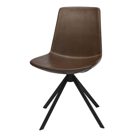 KFI Studios Bungee Break Room Chair, Dark Brown Faux Leather - Lodging ...