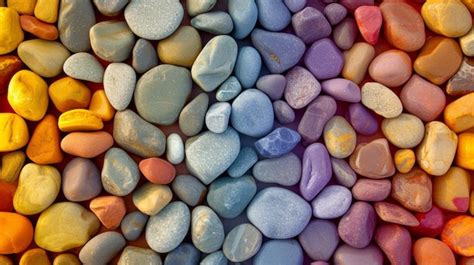 Premium Photo | Colorful pebble stones texture