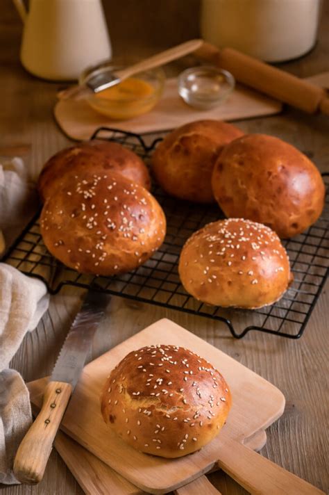 Brioche Burger Buns Selbst Gemacht Rezepte SilkesWelt De