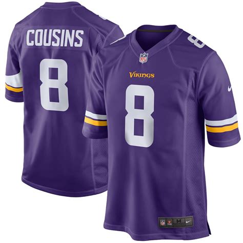 Men's Minnesota Vikings Kirk Cousins Nike Purple Game Player Jersey