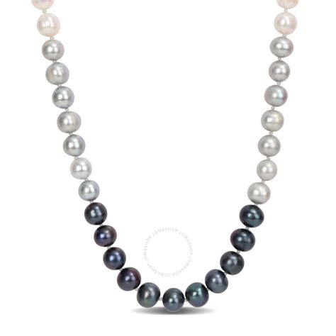 Amour Mm Multi Colored Cultured Freshwater Pearl Strand Necklace